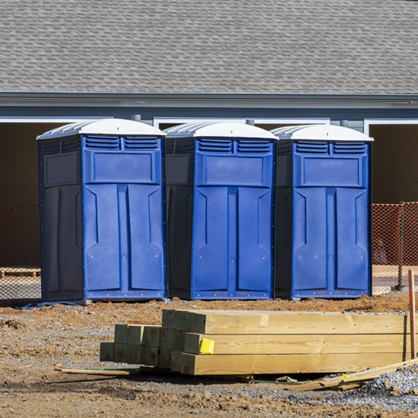 what is the expected delivery and pickup timeframe for the porta potties in Westminster